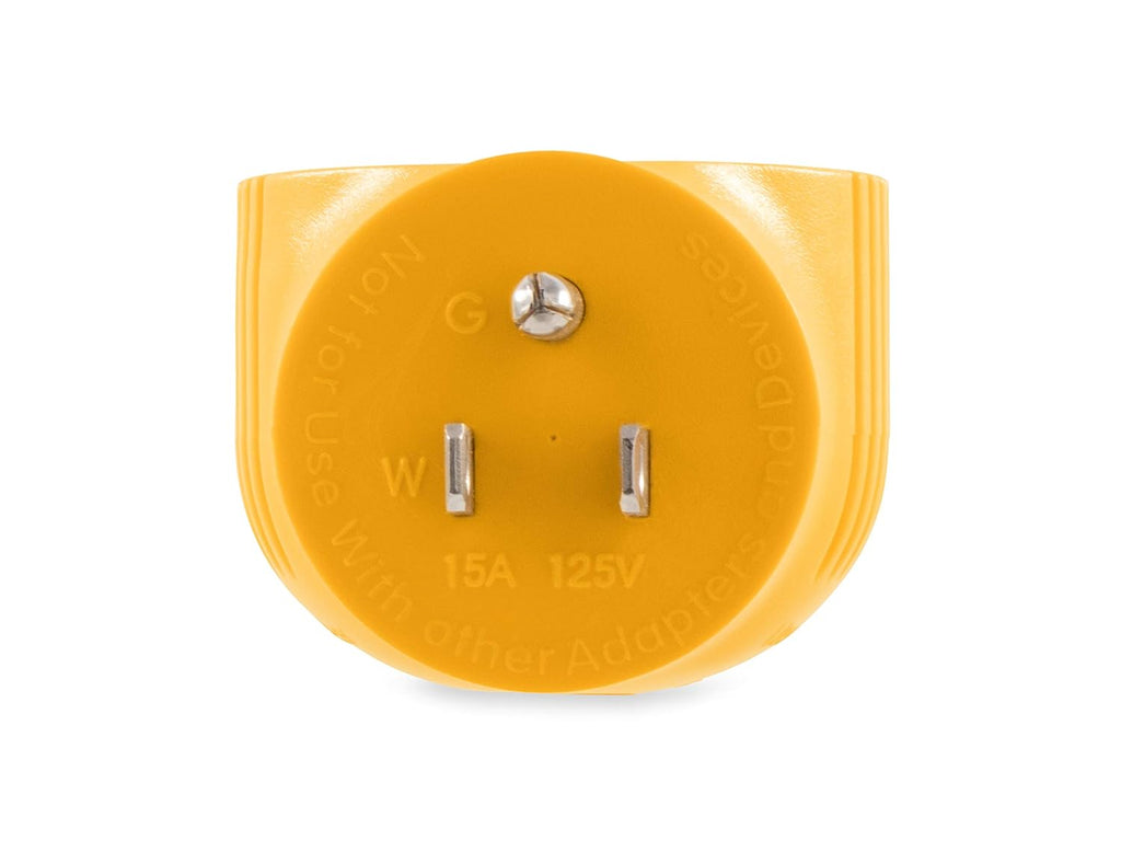 Camco 55325 15 AMP Male / 30 AMP Female 90 Degree Electrical Adapter, Yellow