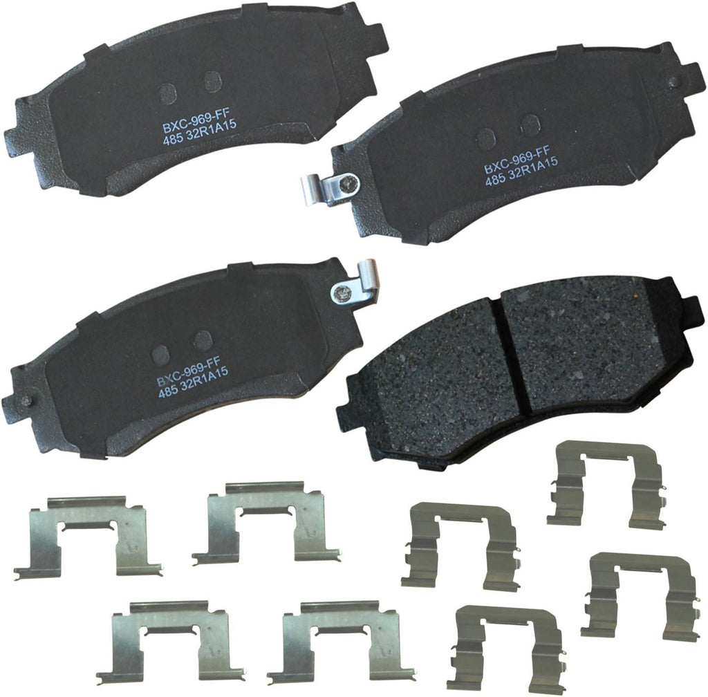 Bendix Premium SBC1363 Ceramic Front Brake Pads for Cadillac Escalade, ESV,EXT,XTS,Chevrolet Avalanche,Cheyenne,Express 1500,Silverado Classic,LD,Suburban,Tahoe,GMC Savana Sierra,Limited,Yukon,XL,
