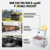 BougeRV 12 Volt Refrigerator 12V Car Fridge 23 Quart Portable Freezer Compressor Cooler 12/24V DC 110~240 Volt AC for Truck Van RV Camper SUV Travel Camping Road Trips Tailgating -8℉~50℉