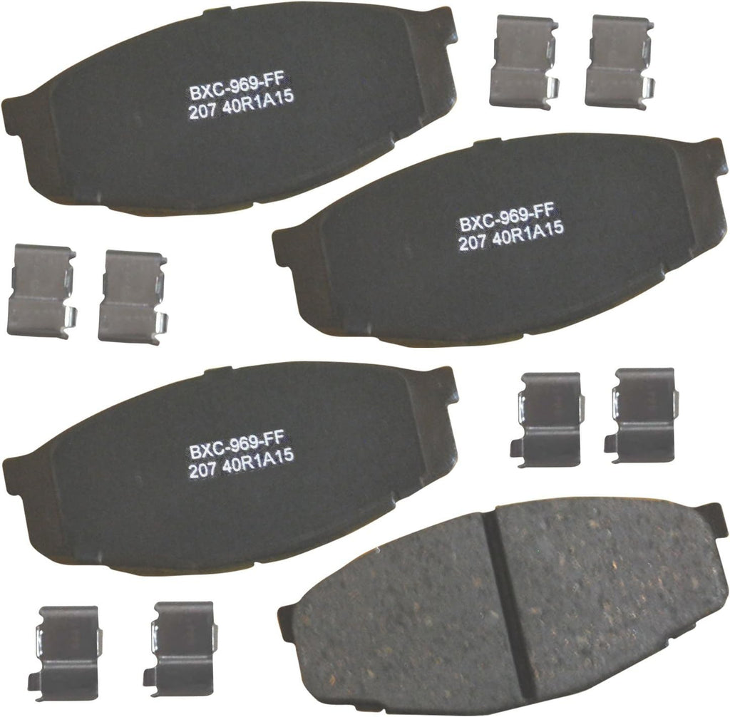 Bendix Premium SBC1363 Ceramic Front Brake Pads for Cadillac Escalade, ESV,EXT,XTS,Chevrolet Avalanche,Cheyenne,Express 1500,Silverado Classic,LD,Suburban,Tahoe,GMC Savana Sierra,Limited,Yukon,XL,