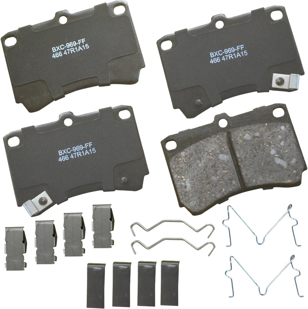 Bendix Premium SBC1363 Ceramic Front Brake Pads for Cadillac Escalade, ESV,EXT,XTS,Chevrolet Avalanche,Cheyenne,Express 1500,Silverado Classic,LD,Suburban,Tahoe,GMC Savana Sierra,Limited,Yukon,XL,