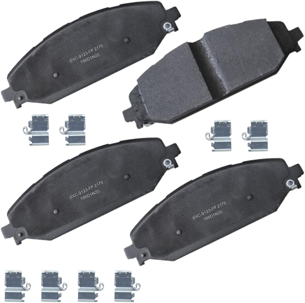 Bendix Premium SBC1363 Ceramic Front Brake Pads for Cadillac Escalade, ESV,EXT,XTS,Chevrolet Avalanche,Cheyenne,Express 1500,Silverado Classic,LD,Suburban,Tahoe,GMC Savana Sierra,Limited,Yukon,XL,