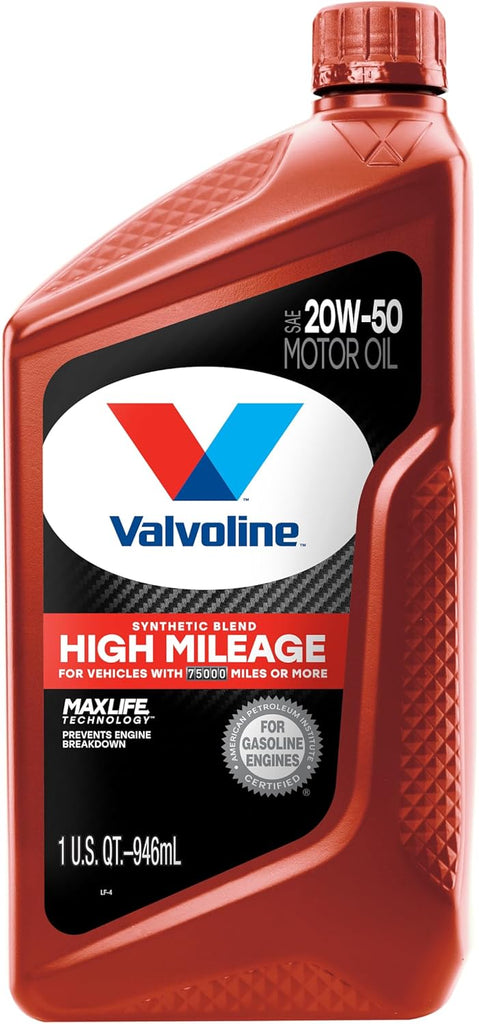 Valvoline High Mileage with MaxLife Technology SAE 5W-30 Synthetic Blend Motor Oil 5 QT