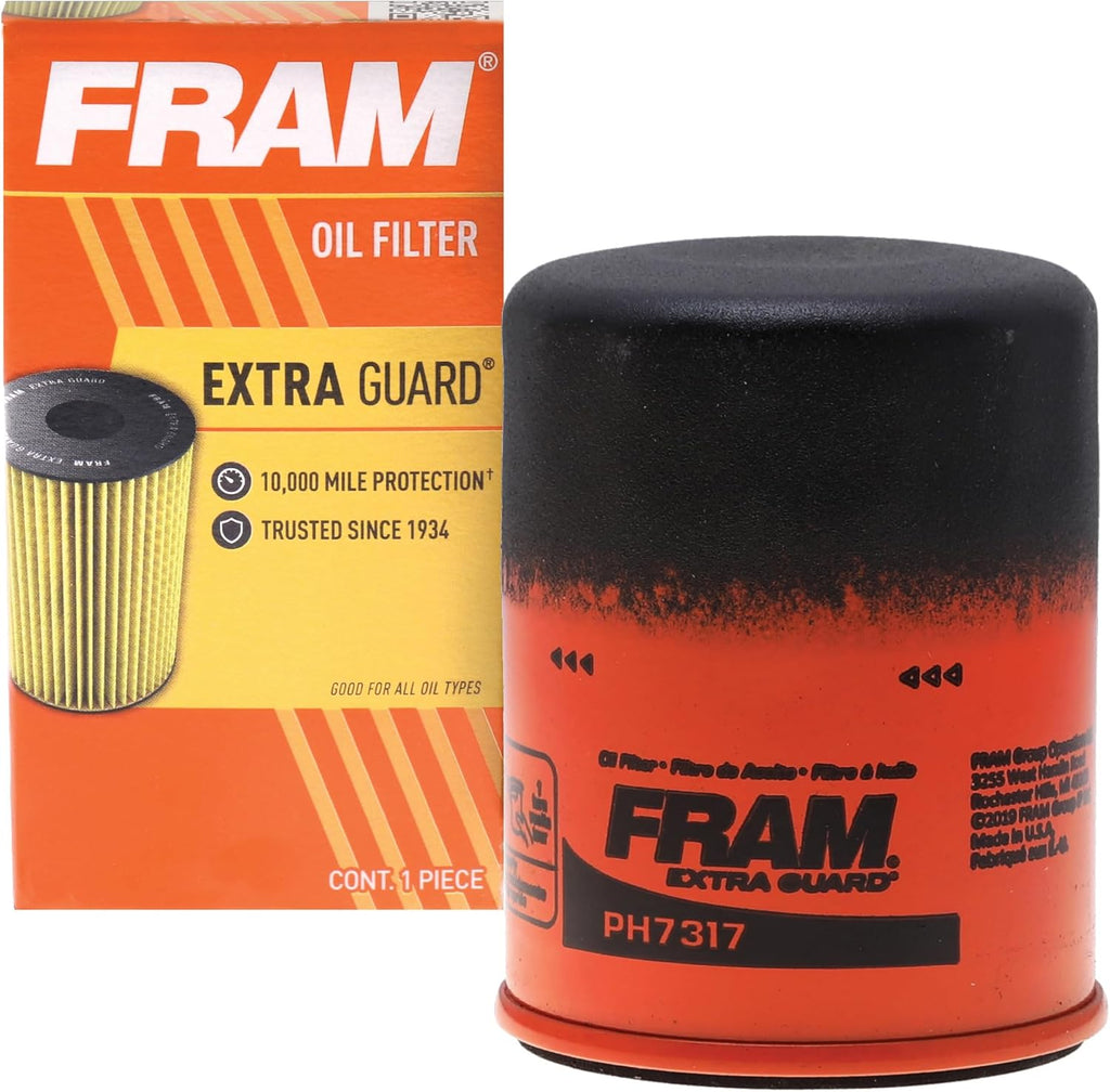FRAM Ultra Synthetic XG7317 20K Mile Change Automotive Replacement Engine Oil Filter for Synthetic Oil Changes, Premium Vehicle Engine Protection Oil Filter for Select Vehicle Model Years