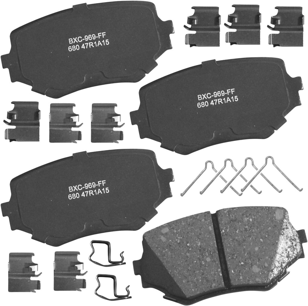 Bendix Premium SBC1363 Ceramic Front Brake Pads for Cadillac Escalade, ESV,EXT,XTS,Chevrolet Avalanche,Cheyenne,Express 1500,Silverado Classic,LD,Suburban,Tahoe,GMC Savana Sierra,Limited,Yukon,XL,