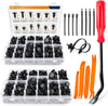 GOOACC 238Pcs Trim Removal Tool, Auto Push Pin Bumper Retainer Clip Set Fastener Terminal Remover Tool Adhesive Cable Clips Pry Kit Car Panel Radio Removal Auto Clip Pliers (GRC-207)