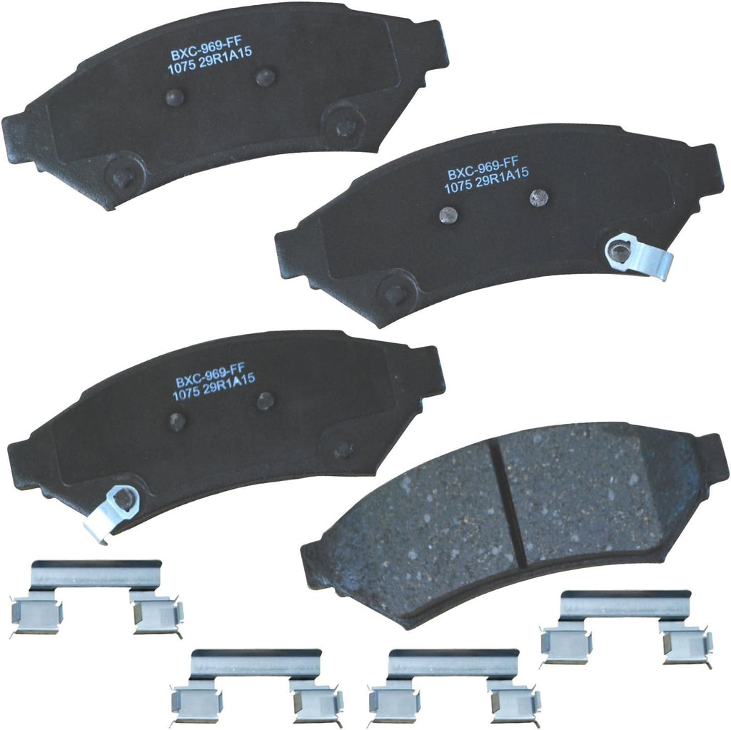 Bendix Premium SBC1363 Ceramic Front Brake Pads for Cadillac Escalade, ESV,EXT,XTS,Chevrolet Avalanche,Cheyenne,Express 1500,Silverado Classic,LD,Suburban,Tahoe,GMC Savana Sierra,Limited,Yukon,XL,