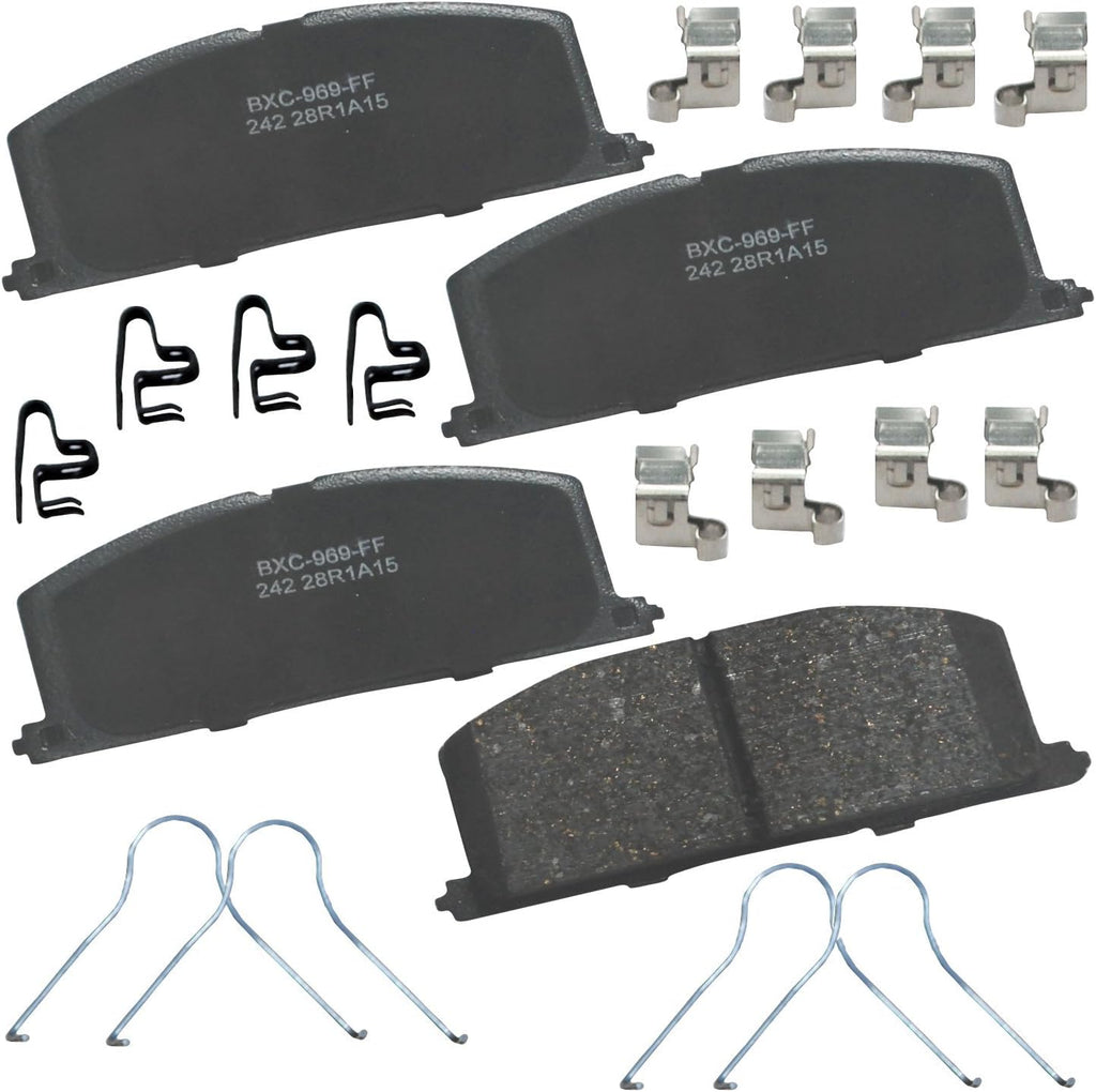 Bendix Premium SBC1363 Ceramic Front Brake Pads for Cadillac Escalade, ESV,EXT,XTS,Chevrolet Avalanche,Cheyenne,Express 1500,Silverado Classic,LD,Suburban,Tahoe,GMC Savana Sierra,Limited,Yukon,XL,