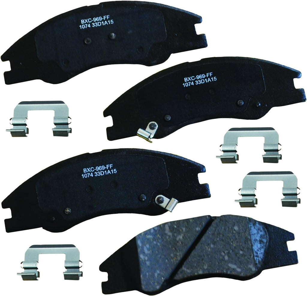 Bendix Premium SBC1363 Ceramic Front Brake Pads for Cadillac Escalade, ESV,EXT,XTS,Chevrolet Avalanche,Cheyenne,Express 1500,Silverado Classic,LD,Suburban,Tahoe,GMC Savana Sierra,Limited,Yukon,XL,