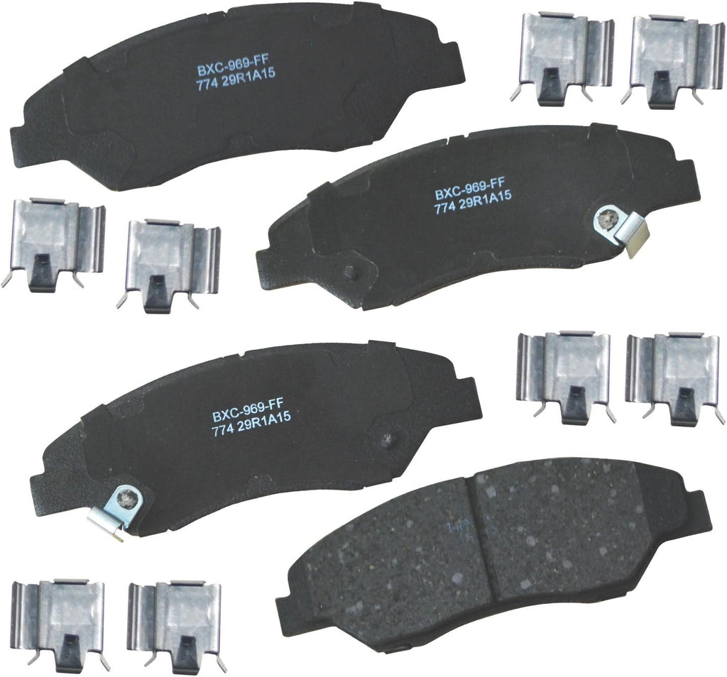 Bendix Premium SBC1363 Ceramic Front Brake Pads for Cadillac Escalade, ESV,EXT,XTS,Chevrolet Avalanche,Cheyenne,Express 1500,Silverado Classic,LD,Suburban,Tahoe,GMC Savana Sierra,Limited,Yukon,XL,