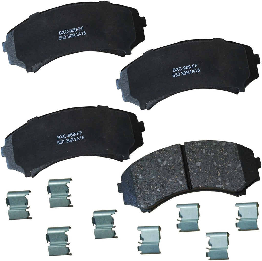 Bendix Premium SBC1363 Ceramic Front Brake Pads for Cadillac Escalade, ESV,EXT,XTS,Chevrolet Avalanche,Cheyenne,Express 1500,Silverado Classic,LD,Suburban,Tahoe,GMC Savana Sierra,Limited,Yukon,XL,