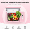 BougeRV 12 Volt Refrigerator 12V Car Fridge 23 Quart Portable Freezer Compressor Cooler 12/24V DC 110~240 Volt AC for Truck Van RV Camper SUV Travel Camping Road Trips Tailgating -8℉~50℉