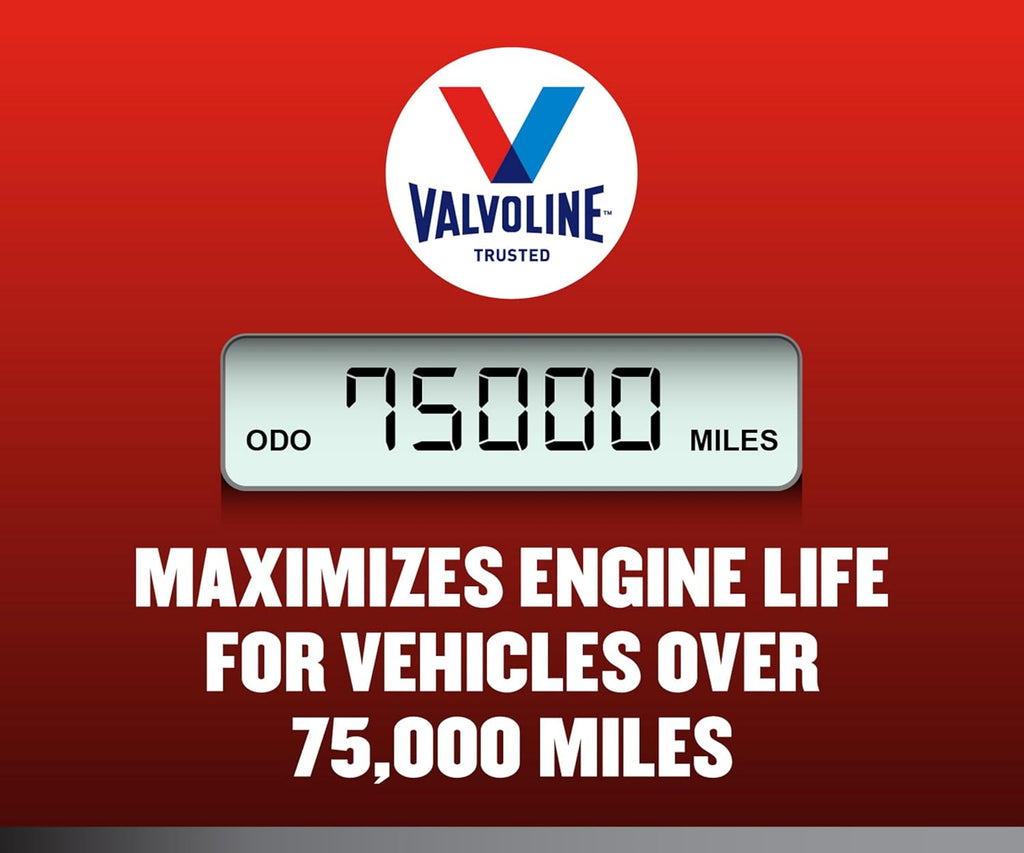 Valvoline High Mileage with MaxLife Technology SAE 5W-30 Synthetic Blend Motor Oil 5 QT