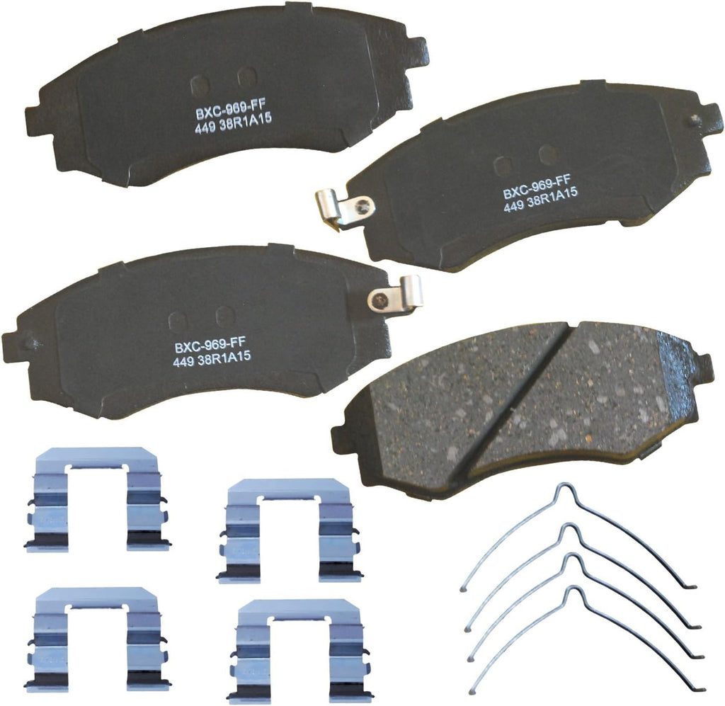 Bendix Premium SBC1363 Ceramic Front Brake Pads for Cadillac Escalade, ESV,EXT,XTS,Chevrolet Avalanche,Cheyenne,Express 1500,Silverado Classic,LD,Suburban,Tahoe,GMC Savana Sierra,Limited,Yukon,XL,