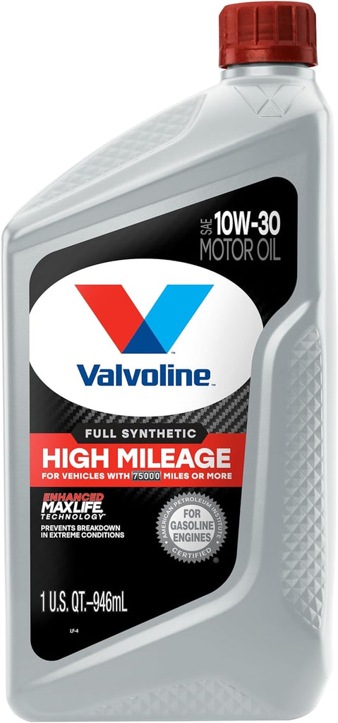 Valvoline High Mileage with MaxLife Technology SAE 5W-30 Synthetic Blend Motor Oil 5 QT