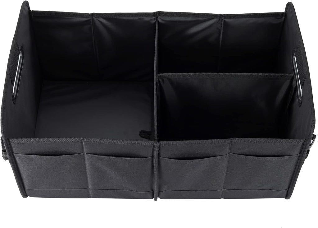 Car Trunk Organizer Car Storage Organizer Collapsible Multi Compartment Car Organizer Adjustable Straps for SUV(Beige)