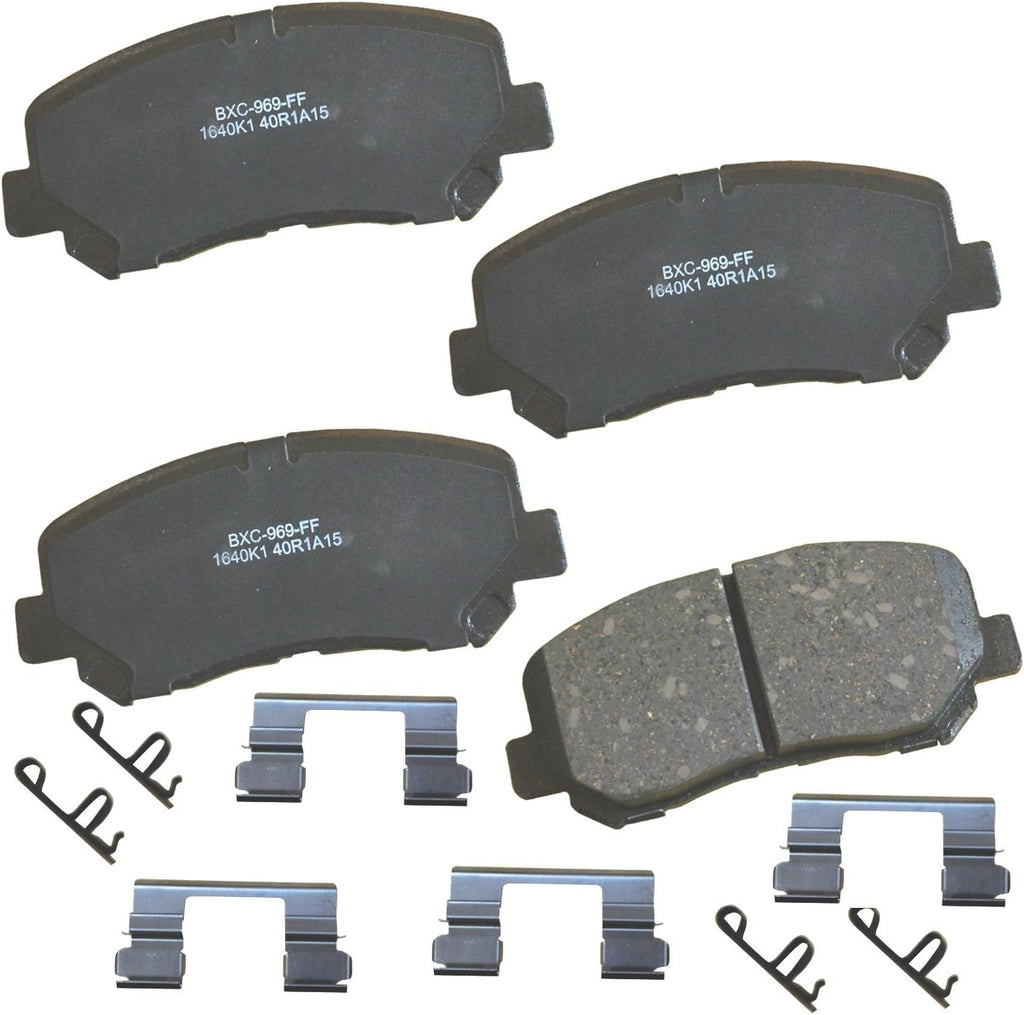 Bendix Premium SBC1363 Ceramic Front Brake Pads for Cadillac Escalade, ESV,EXT,XTS,Chevrolet Avalanche,Cheyenne,Express 1500,Silverado Classic,LD,Suburban,Tahoe,GMC Savana Sierra,Limited,Yukon,XL,