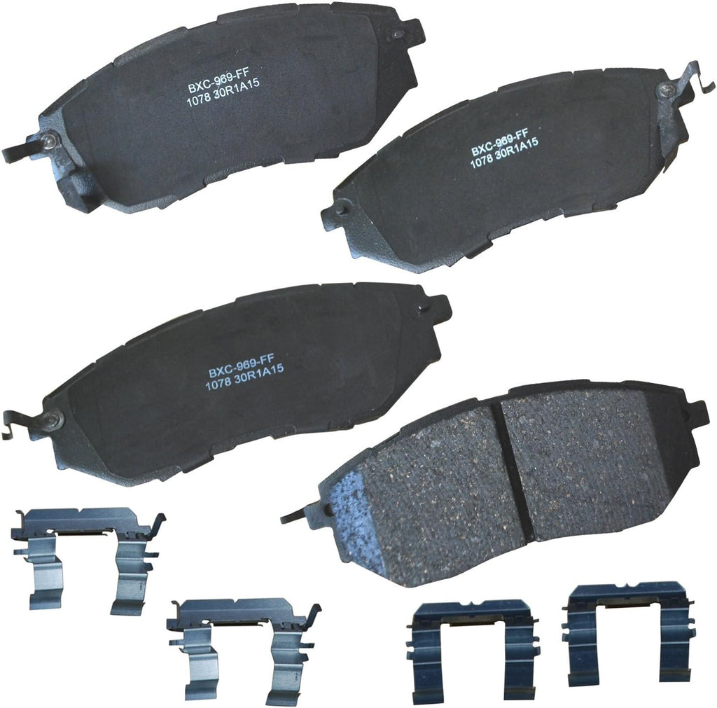 Bendix Premium SBC1363 Ceramic Front Brake Pads for Cadillac Escalade, ESV,EXT,XTS,Chevrolet Avalanche,Cheyenne,Express 1500,Silverado Classic,LD,Suburban,Tahoe,GMC Savana Sierra,Limited,Yukon,XL,