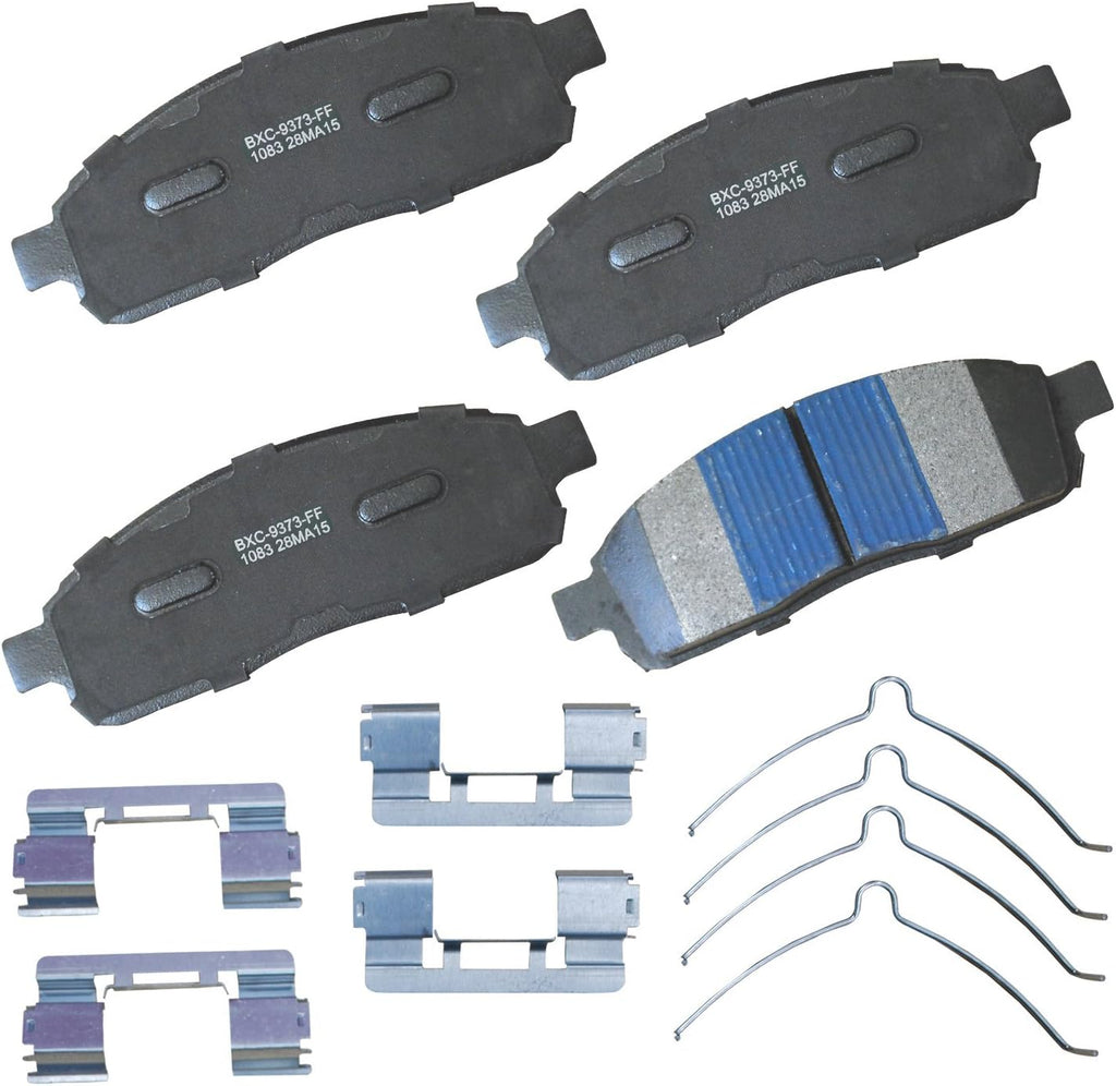 Bendix Premium SBC1363 Ceramic Front Brake Pads for Cadillac Escalade, ESV,EXT,XTS,Chevrolet Avalanche,Cheyenne,Express 1500,Silverado Classic,LD,Suburban,Tahoe,GMC Savana Sierra,Limited,Yukon,XL,