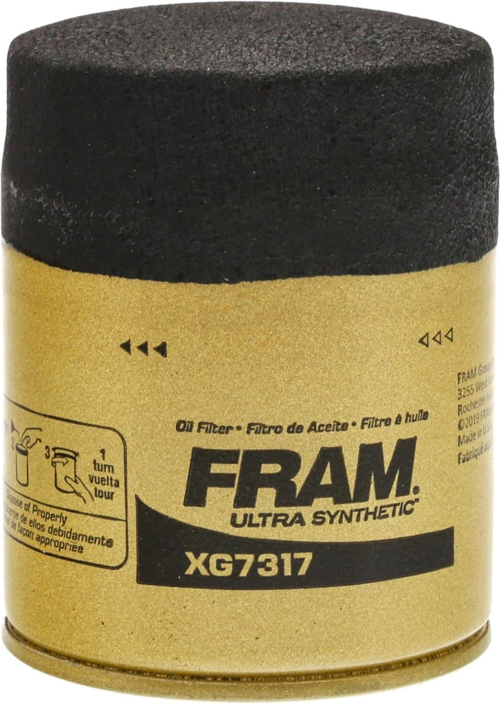 FRAM Ultra Synthetic XG7317 20K Mile Change Automotive Replacement Engine Oil Filter for Synthetic Oil Changes, Premium Vehicle Engine Protection Oil Filter for Select Vehicle Model Years