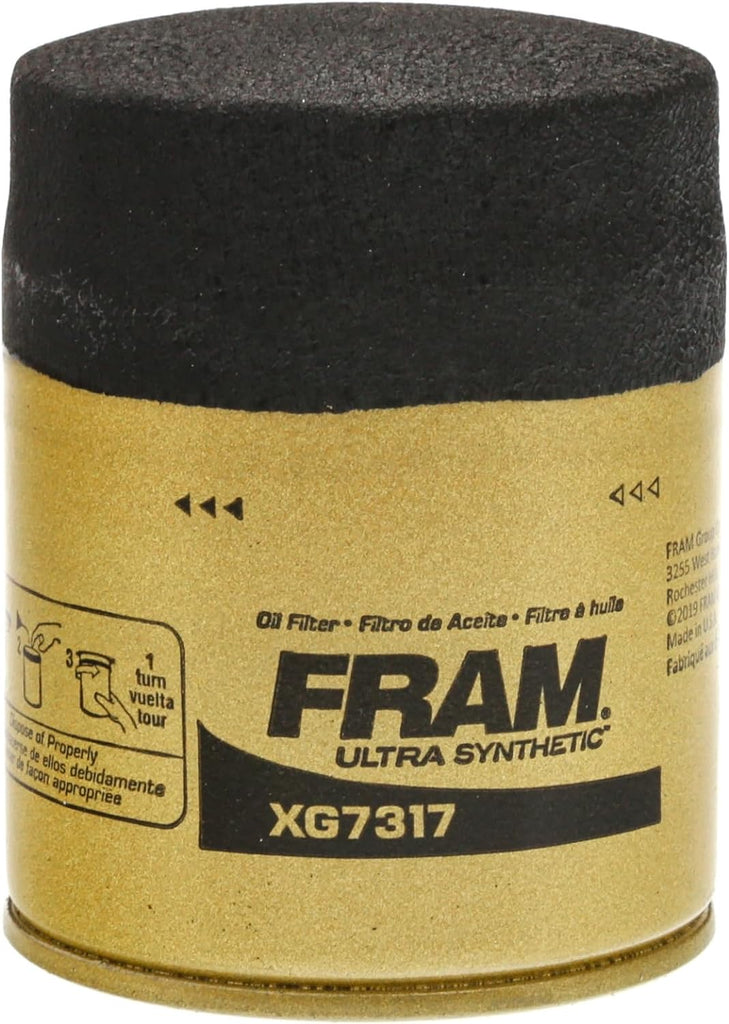 FRAM Ultra Synthetic XG7317 20K Mile Change Automotive Replacement Engine Oil Filter for Synthetic Oil Changes, Premium Vehicle Engine Protection Oil Filter for Select Vehicle Model Years