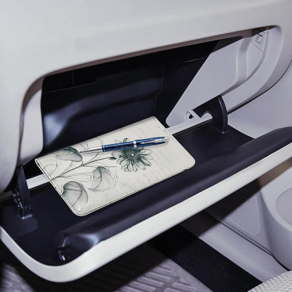 CoBak Car Registration and Insurance Holder - Vehicle Glove Box Car Organizer, Auto Truck Comparment Accessories Case for Essential Document, Driver License, Cards