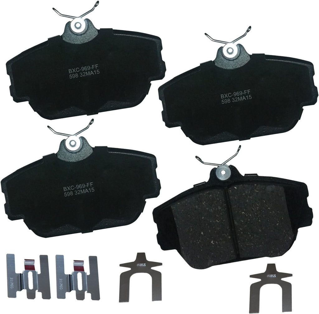 Bendix Premium SBC1363 Ceramic Front Brake Pads for Cadillac Escalade, ESV,EXT,XTS,Chevrolet Avalanche,Cheyenne,Express 1500,Silverado Classic,LD,Suburban,Tahoe,GMC Savana Sierra,Limited,Yukon,XL,