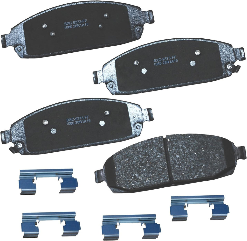 Bendix Premium SBC1363 Ceramic Front Brake Pads for Cadillac Escalade, ESV,EXT,XTS,Chevrolet Avalanche,Cheyenne,Express 1500,Silverado Classic,LD,Suburban,Tahoe,GMC Savana Sierra,Limited,Yukon,XL,