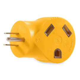 Camco 55325 15 AMP Male / 30 AMP Female 90 Degree Electrical Adapter, Yellow