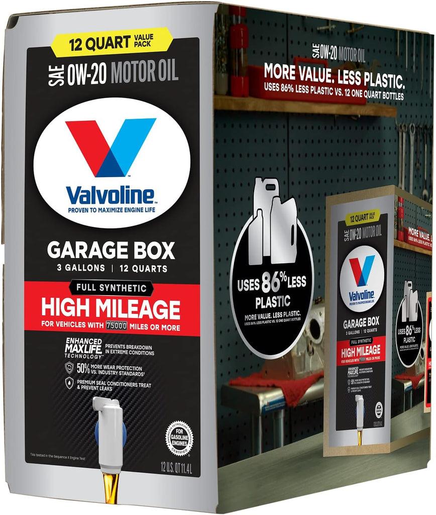 Valvoline High Mileage with MaxLife Technology SAE 5W-30 Synthetic Blend Motor Oil 5 QT