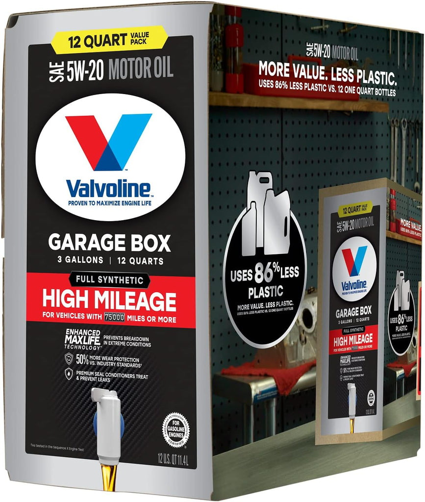 Valvoline High Mileage with MaxLife Technology SAE 5W-30 Synthetic Blend Motor Oil 5 QT