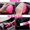 Viewsun 17pcs Car Cleaning Kit, Pink Car Interior Detailing Kit with High Power Handheld Vacuum, Detailing Brush Set, Windshield Cleaner, Cleaning Gel, Complete Auto Accessories for Women Gift