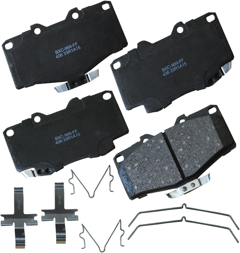 Bendix Premium SBC1363 Ceramic Front Brake Pads for Cadillac Escalade, ESV,EXT,XTS,Chevrolet Avalanche,Cheyenne,Express 1500,Silverado Classic,LD,Suburban,Tahoe,GMC Savana Sierra,Limited,Yukon,XL,
