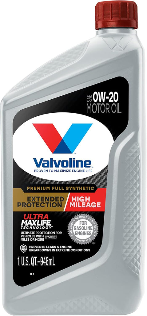 Valvoline High Mileage with MaxLife Technology SAE 5W-30 Synthetic Blend Motor Oil 5 QT