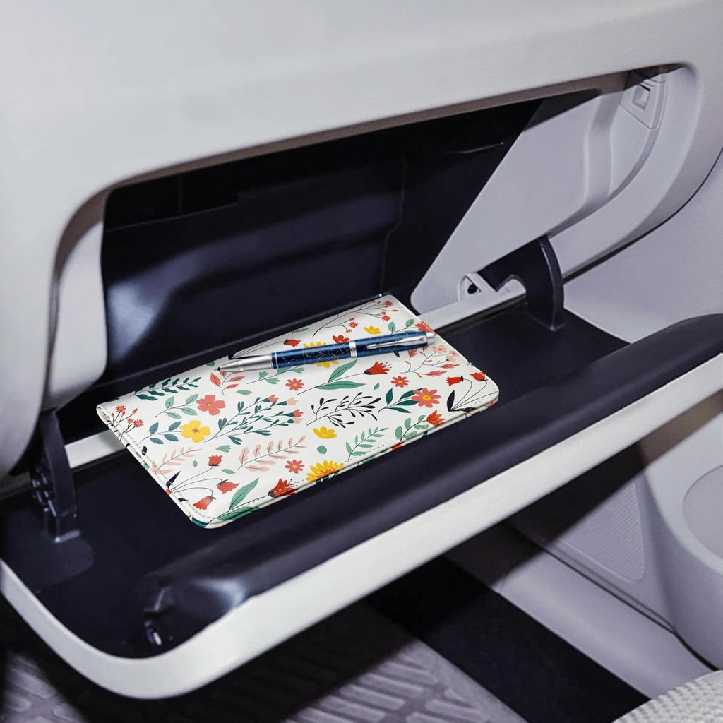 CoBak Car Registration and Insurance Holder - Vehicle Glove Box Car Organizer, Auto Truck Comparment Accessories Case for Essential Document, Driver License, Cards