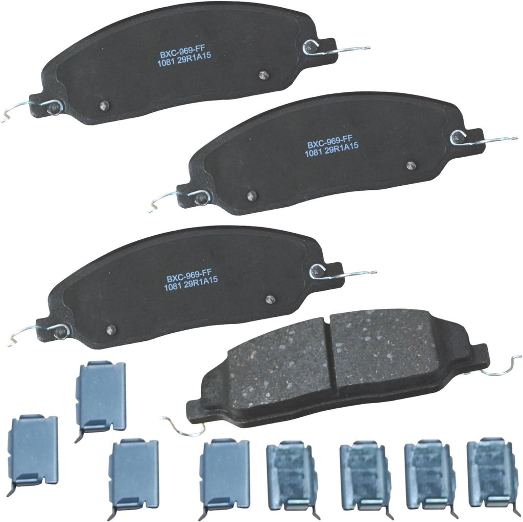 Bendix Premium SBC1363 Ceramic Front Brake Pads for Cadillac Escalade, ESV,EXT,XTS,Chevrolet Avalanche,Cheyenne,Express 1500,Silverado Classic,LD,Suburban,Tahoe,GMC Savana Sierra,Limited,Yukon,XL,