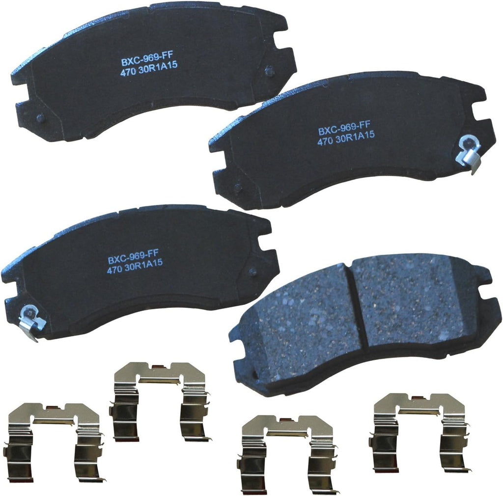 Bendix Premium SBC1363 Ceramic Front Brake Pads for Cadillac Escalade, ESV,EXT,XTS,Chevrolet Avalanche,Cheyenne,Express 1500,Silverado Classic,LD,Suburban,Tahoe,GMC Savana Sierra,Limited,Yukon,XL,