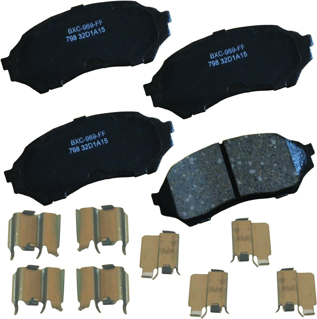 Bendix Premium SBC1363 Ceramic Front Brake Pads for Cadillac Escalade, ESV,EXT,XTS,Chevrolet Avalanche,Cheyenne,Express 1500,Silverado Classic,LD,Suburban,Tahoe,GMC Savana Sierra,Limited,Yukon,XL,