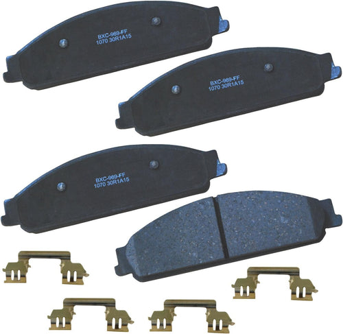 Bendix Premium SBC1363 Ceramic Front Brake Pads for Cadillac Escalade, ESV,EXT,XTS,Chevrolet Avalanche,Cheyenne,Express 1500,Silverado Classic,LD,Suburban,Tahoe,GMC Savana Sierra,Limited,Yukon,XL,
