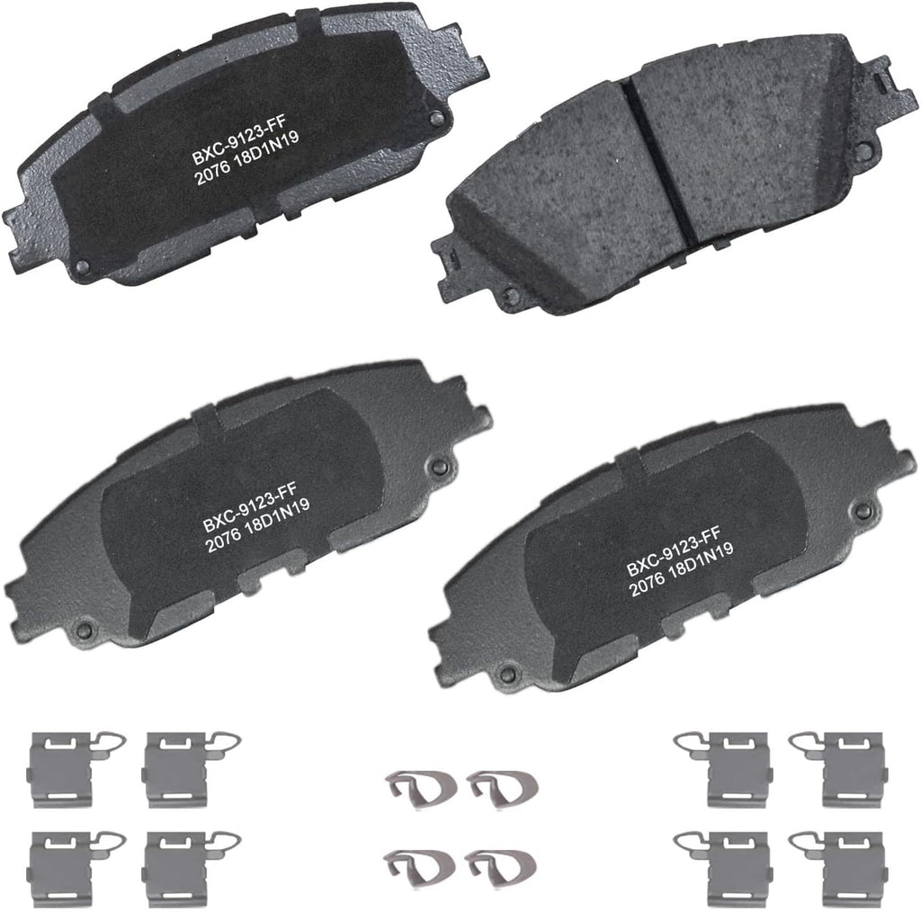 Bendix Premium SBC1363 Ceramic Front Brake Pads for Cadillac Escalade, ESV,EXT,XTS,Chevrolet Avalanche,Cheyenne,Express 1500,Silverado Classic,LD,Suburban,Tahoe,GMC Savana Sierra,Limited,Yukon,XL,