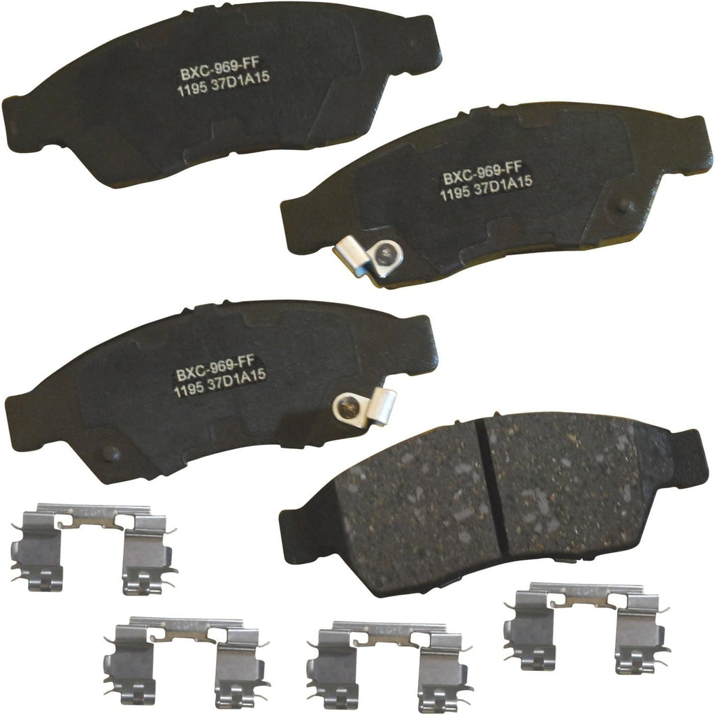 Bendix Premium SBC1363 Ceramic Front Brake Pads for Cadillac Escalade, ESV,EXT,XTS,Chevrolet Avalanche,Cheyenne,Express 1500,Silverado Classic,LD,Suburban,Tahoe,GMC Savana Sierra,Limited,Yukon,XL,