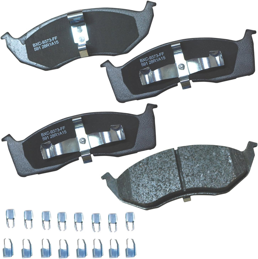 Bendix Premium SBC1363 Ceramic Front Brake Pads for Cadillac Escalade, ESV,EXT,XTS,Chevrolet Avalanche,Cheyenne,Express 1500,Silverado Classic,LD,Suburban,Tahoe,GMC Savana Sierra,Limited,Yukon,XL,
