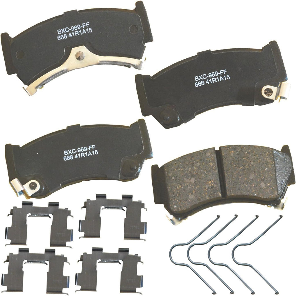 Bendix Premium SBC1363 Ceramic Front Brake Pads for Cadillac Escalade, ESV,EXT,XTS,Chevrolet Avalanche,Cheyenne,Express 1500,Silverado Classic,LD,Suburban,Tahoe,GMC Savana Sierra,Limited,Yukon,XL,