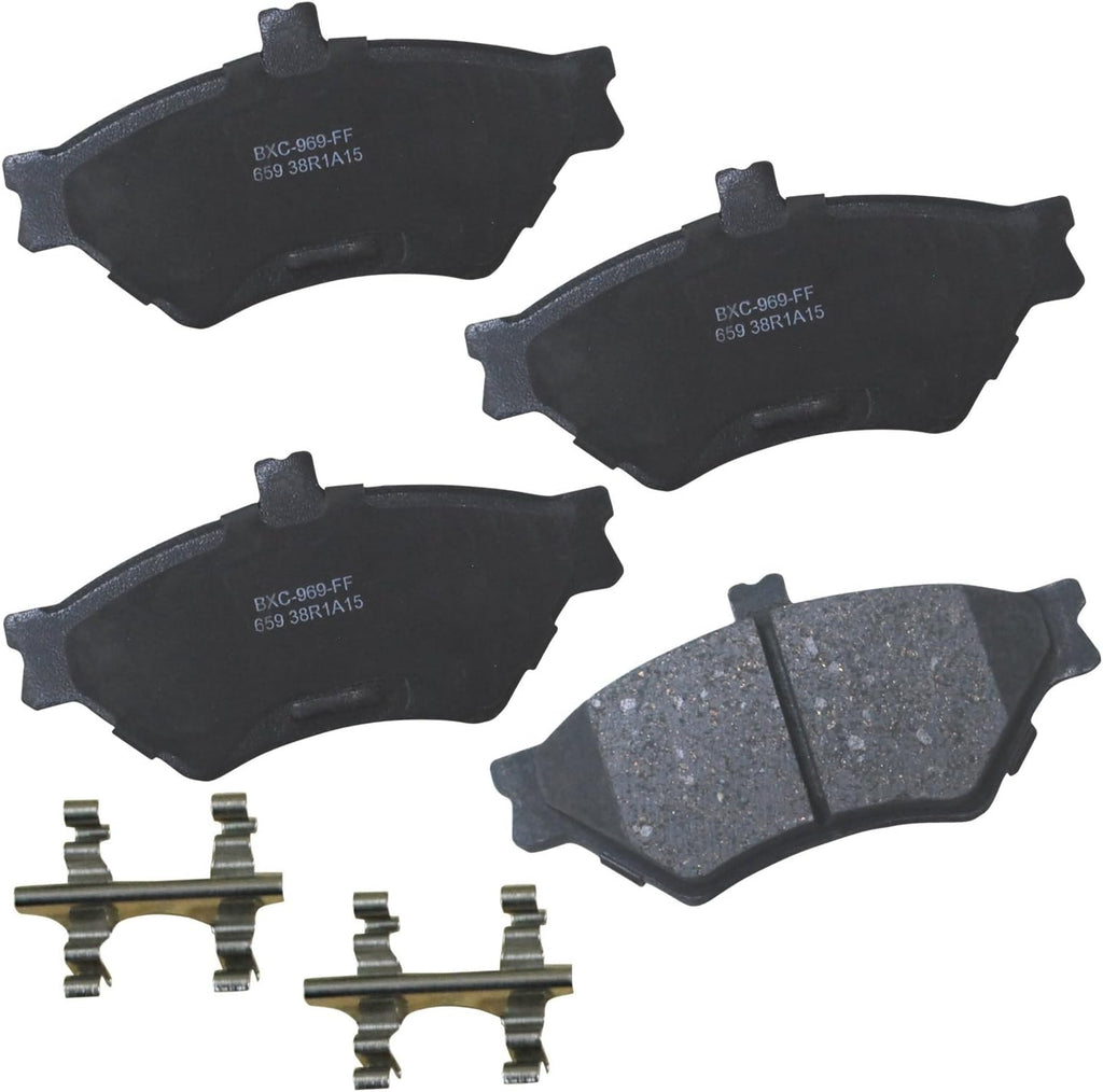Bendix Premium SBC1363 Ceramic Front Brake Pads for Cadillac Escalade, ESV,EXT,XTS,Chevrolet Avalanche,Cheyenne,Express 1500,Silverado Classic,LD,Suburban,Tahoe,GMC Savana Sierra,Limited,Yukon,XL,