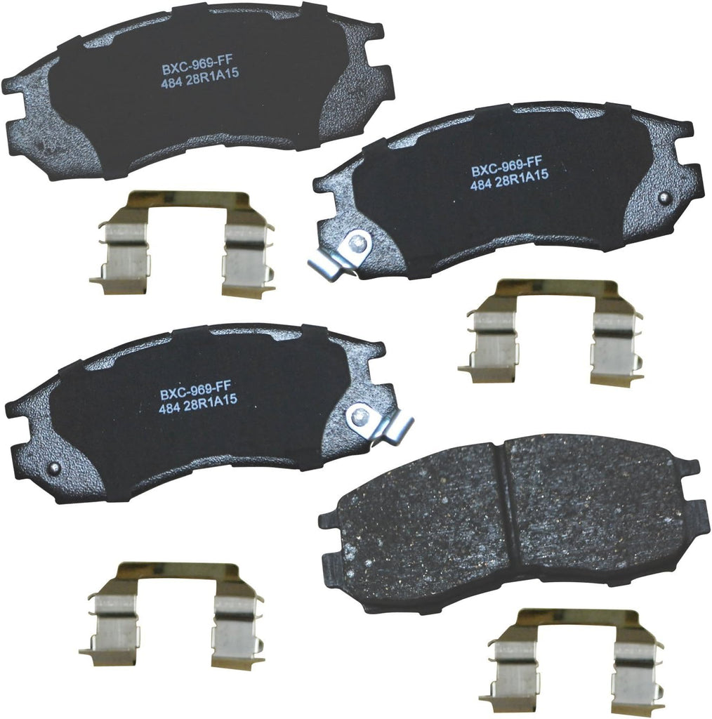 Bendix Premium SBC1363 Ceramic Front Brake Pads for Cadillac Escalade, ESV,EXT,XTS,Chevrolet Avalanche,Cheyenne,Express 1500,Silverado Classic,LD,Suburban,Tahoe,GMC Savana Sierra,Limited,Yukon,XL,