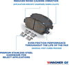 Wagner QuickStop ZD866 Front Disc Brake Pad Set Ceramic for Jeep Patriot