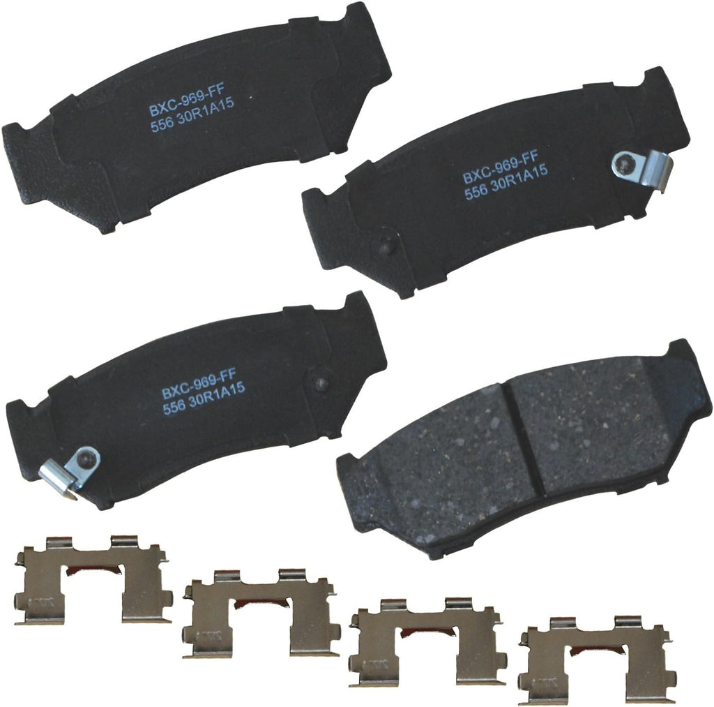 Bendix Premium SBC1363 Ceramic Front Brake Pads for Cadillac Escalade, ESV,EXT,XTS,Chevrolet Avalanche,Cheyenne,Express 1500,Silverado Classic,LD,Suburban,Tahoe,GMC Savana Sierra,Limited,Yukon,XL,