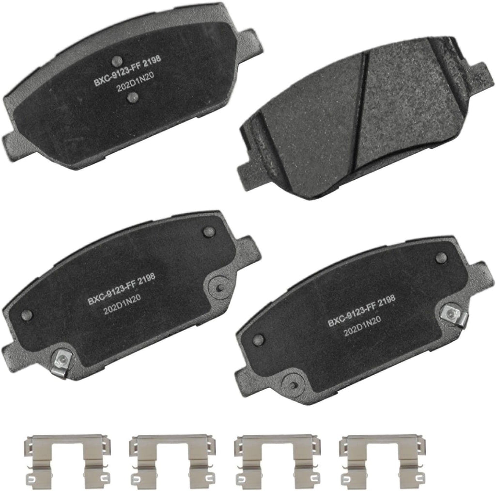 Bendix Premium SBC1363 Ceramic Front Brake Pads for Cadillac Escalade, ESV,EXT,XTS,Chevrolet Avalanche,Cheyenne,Express 1500,Silverado Classic,LD,Suburban,Tahoe,GMC Savana Sierra,Limited,Yukon,XL,