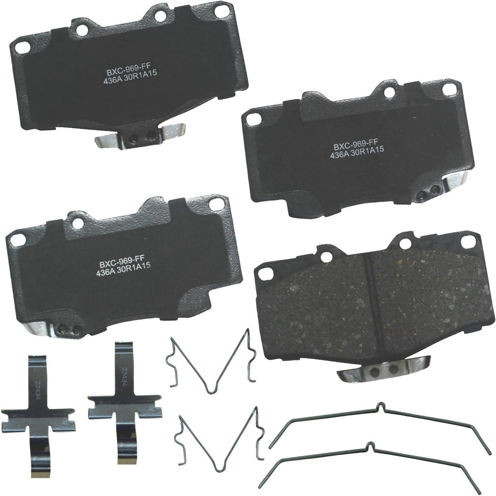 Bendix Premium SBC1363 Ceramic Front Brake Pads for Cadillac Escalade, ESV,EXT,XTS,Chevrolet Avalanche,Cheyenne,Express 1500,Silverado Classic,LD,Suburban,Tahoe,GMC Savana Sierra,Limited,Yukon,XL,