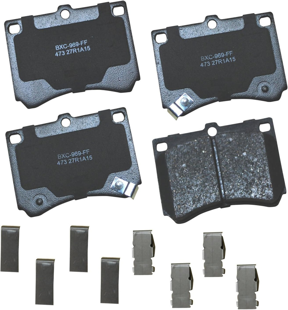 Bendix Premium SBC1363 Ceramic Front Brake Pads for Cadillac Escalade, ESV,EXT,XTS,Chevrolet Avalanche,Cheyenne,Express 1500,Silverado Classic,LD,Suburban,Tahoe,GMC Savana Sierra,Limited,Yukon,XL,